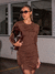 Vestido Gabriela manga longa curto - comprar online