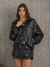 Shorts saia Maria couro eco - comprar online