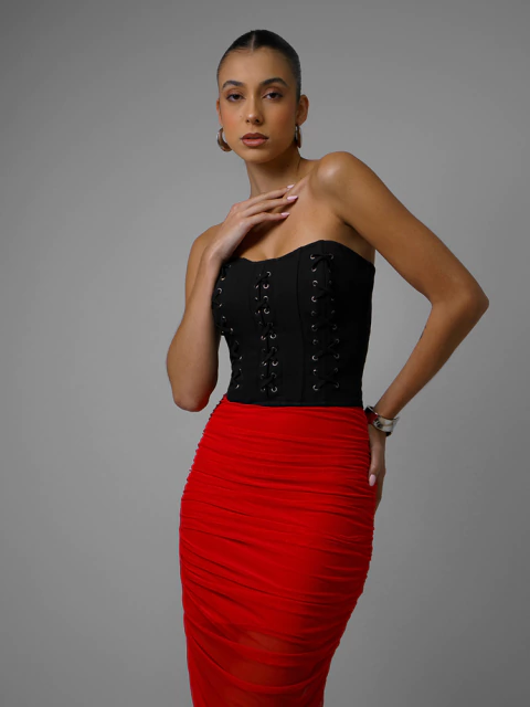 CORSELET JAQUE DE ALFAIATARIA - comprar online
