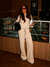 Calca Maraisa moletom listra lateral - Aline Mezzari Brand