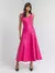 VESTIDO BENITA MIDI GODE COURO ECO