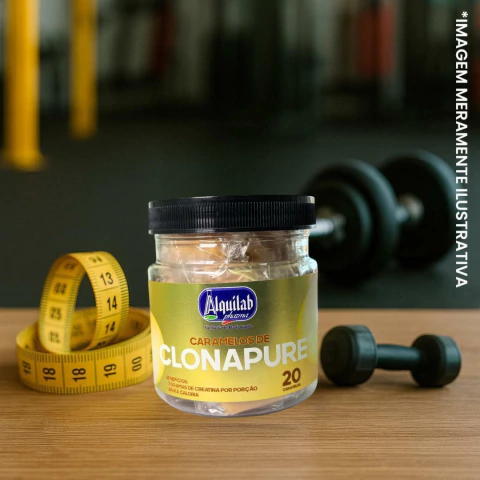 Clonapure Caramelo - Com 20 unidades de 1,8g