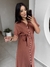 Vestido Chemise Balm - Terracota Rosado - Miahma