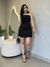 Cropped Nula Manga Diana - Preto - comprar online