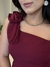 Imagem do Cropped Nula Manga Diana - Vinho
