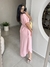 Vestido Chemise Manga Curta Helena - Rosa Ballet - loja online
