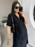 Vestido Chemise Manga Curta Helena - Preto - loja online