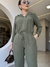 Blusa Bata Heloisa - Verde Militar