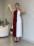 Imagem do Vestido Bicolor Mia - Vinho