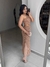 Vestido Fendas Tricot - Bege - loja online