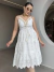Vestido Curto Renda Pierre - Off-White - comprar online
