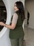 Colete Com Faixa Ondine - Verde Militar - loja online