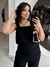 Cropped em Linho Tulum - Preto