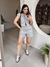 Short Linho Cayman - Cinza Claro
