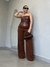 Blusa Strapless Zenovia - Marrom na internet