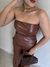 Blusa Strapless Zenovia - Marrom - loja online