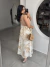 Saia Atena - Estampado Bege - Miahma
