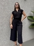 Calça Pantacourt Heloisa - Preto Obsidiana - Miahma