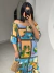 Vestido Longo Sauípe - Estampado Azul Oceano na internet