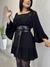 Vestido Curto em Viscose Anne - Preto - Miahma