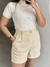 Short Alfaiataria Andorra - Creme - loja online