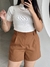 Short Alfaiataria Andorra - Marrom - loja online