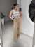 Cropped Modal Marie - Listrado Bege - comprar online