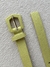 Cinto Couro Candy - Amarelo Claro - comprar online
