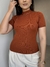 Blusa em Tricot Modal Iris - Terra - Miahma