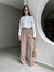 Calça Alfaiataria Zaya - Bege Escuro - comprar online
