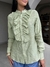 Blusa Babado Eleonor - Verde Pistache - Miahma