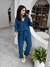 Calça Reta Heloisa - Azul Petróleo - Miahma