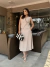 Saia Midi Camélia - Creme