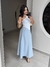 Saia Midi Lysandra - Azul Leve - loja online