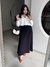 Saia Midi Lysandra - Preto