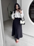 Saia Midi Lysandra - Preto - loja online