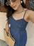 Vestido Jeans Fleur - Azul Oceano - Miahma