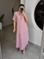 Vestido Chemise Manga Curta Helena - Rosa Queimado - Miahma