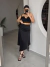 Saia Midi Rose - Preto - comprar online