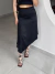 Saia Midi Rose - Preto