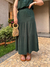 Saia Midi em Linho Fairy - Verde Folha - comprar online