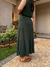 Saia Midi em Linho Fairy - Verde Folha - loja online