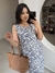 Vestido Linho Amalfi - Estampado Azul Oceano na internet