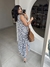 Vestido Linho Amalfi - Estampado Azul Oceano - comprar online