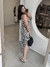 Vestido Linho Amalfi - Estampado Preto - comprar online
