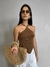 Cropped Tricot Búzios - Marrom Claro - comprar online