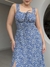 Vestido Midi Coraline - Floral Azul Hortência na internet