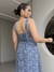 Vestido Midi Coraline - Floral Azul Hortência - Miahma