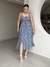 Vestido Midi Coraline - Floral Azul Hortência - loja online