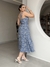 Vestido Midi Coraline - Floral Azul Hortência - comprar online